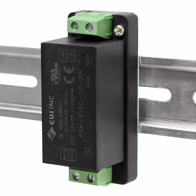 PSK-S15C-12-DIN CUI Inc.  Industrial DIN Rail Power Supplies